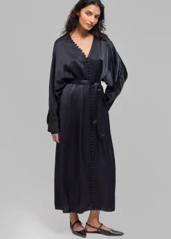 The Frankie Shop Envelope 1976 Cannes Dress Black New