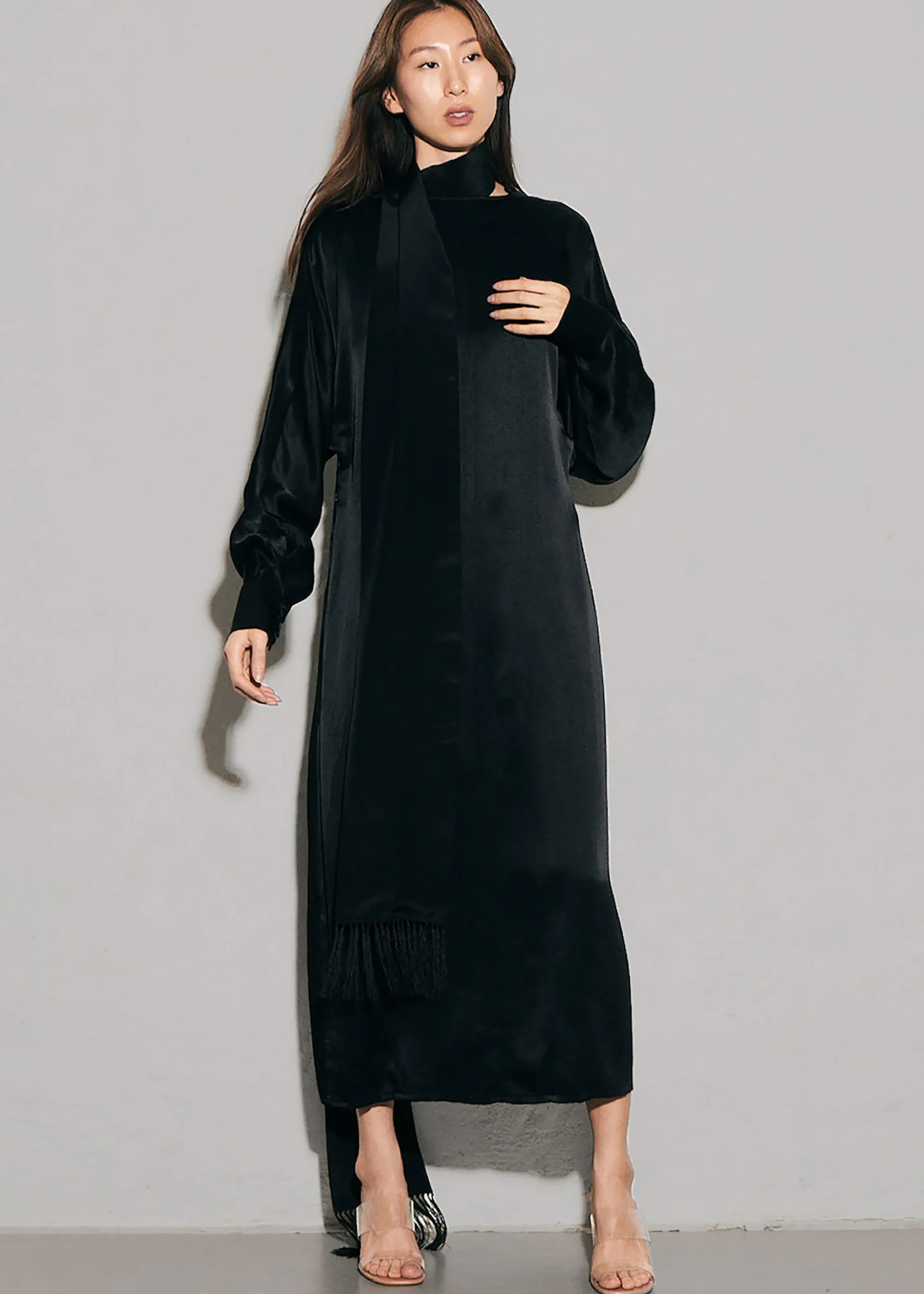 The Frankie Shop Envelope 1976 Cannes Dress Black New