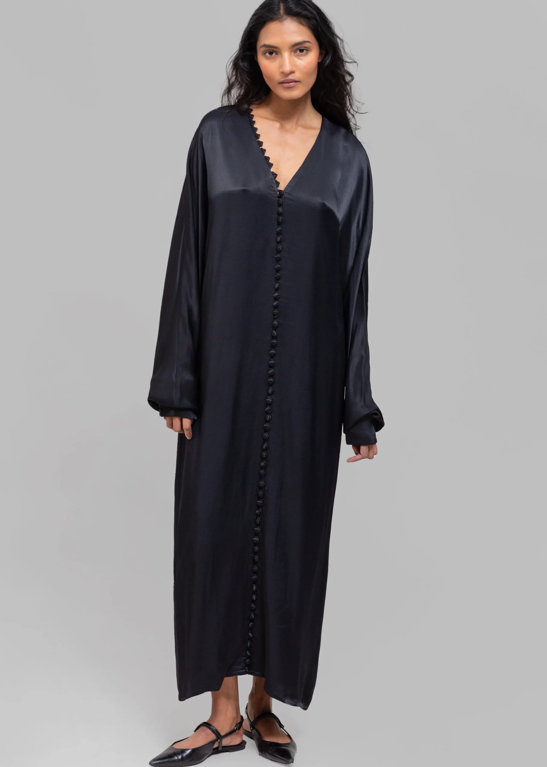 The Frankie Shop Envelope 1976 Cannes Dress Black New
