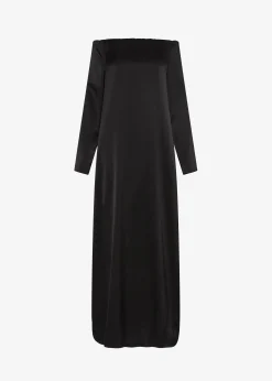 The Frankie Shop Esse Studios Off Shoulder Column Dress Black Clearance