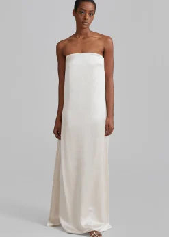 The Frankie Shop Esse Studios Opia Column Dress Champagne Clearance