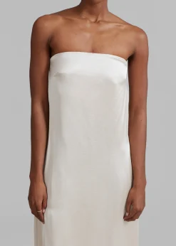 The Frankie Shop Esse Studios Opia Column Dress Champagne Clearance