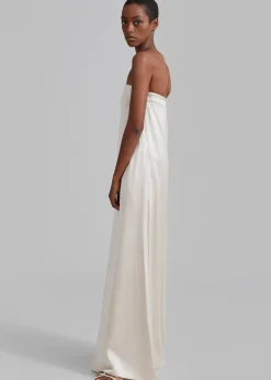 The Frankie Shop Esse Studios Opia Column Dress Champagne Clearance