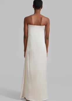 The Frankie Shop Esse Studios Opia Column Dress Champagne Clearance