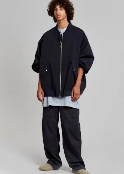 The Frankie Shop Evans Bomber Navy Discount