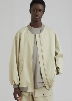 The Frankie Shop Evans Bomber Slate Green Online