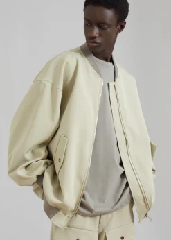 The Frankie Shop Evans Bomber Slate Green Online