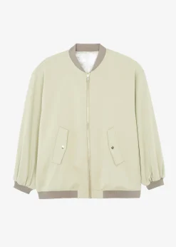 The Frankie Shop Evans Bomber Slate Green Online