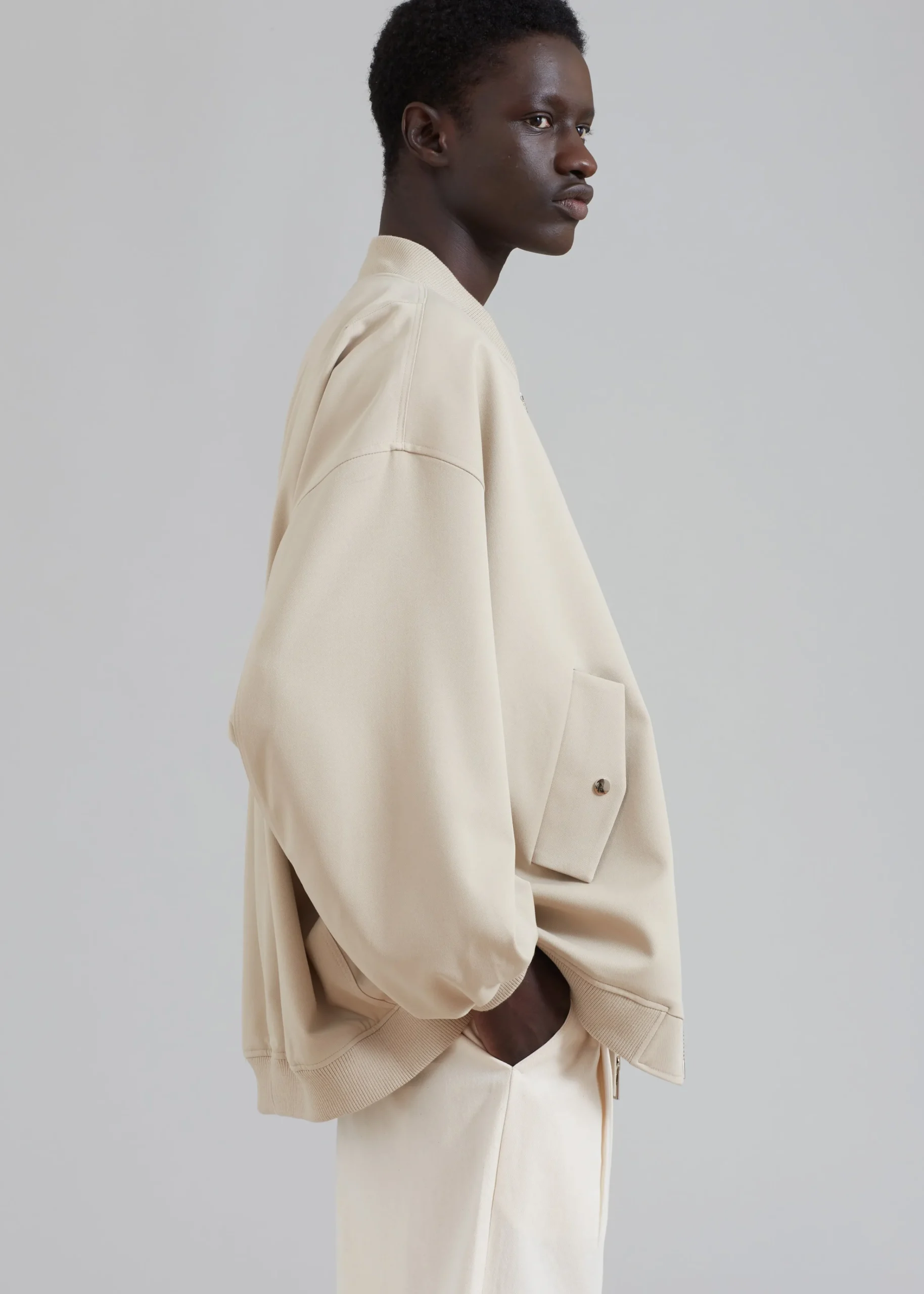 The Frankie Shop Evans Bomber Natural New