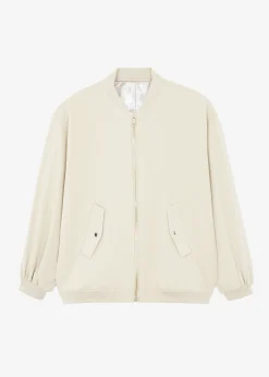 The Frankie Shop Evans Bomber Natural New