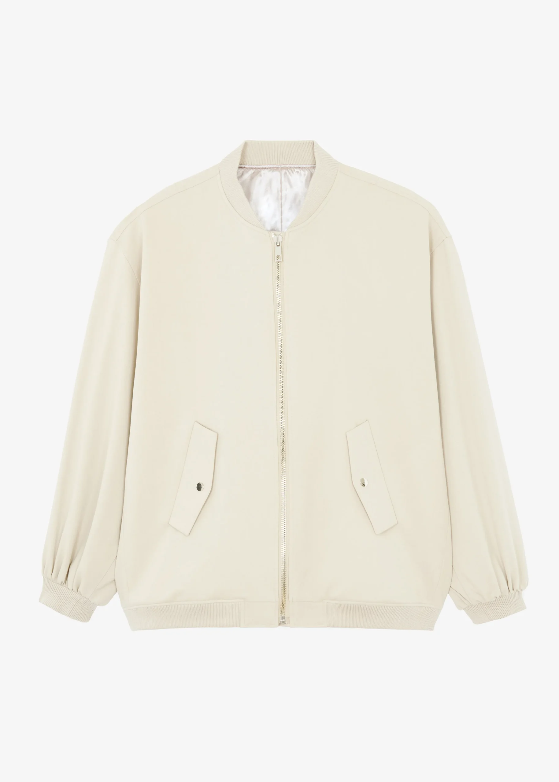 The Frankie Shop Evans Bomber Natural New