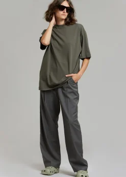 The Frankie Shop Evora Tee Olive Clearance