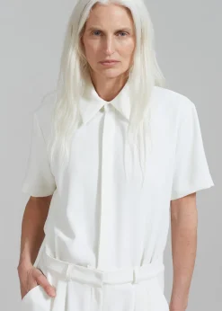 The Frankie Shop Faith Romper White Best