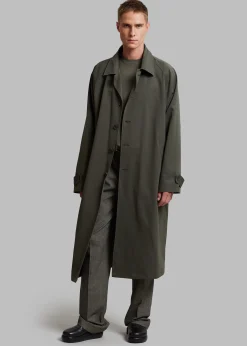 The Frankie Shop Fane Trench Olive Online