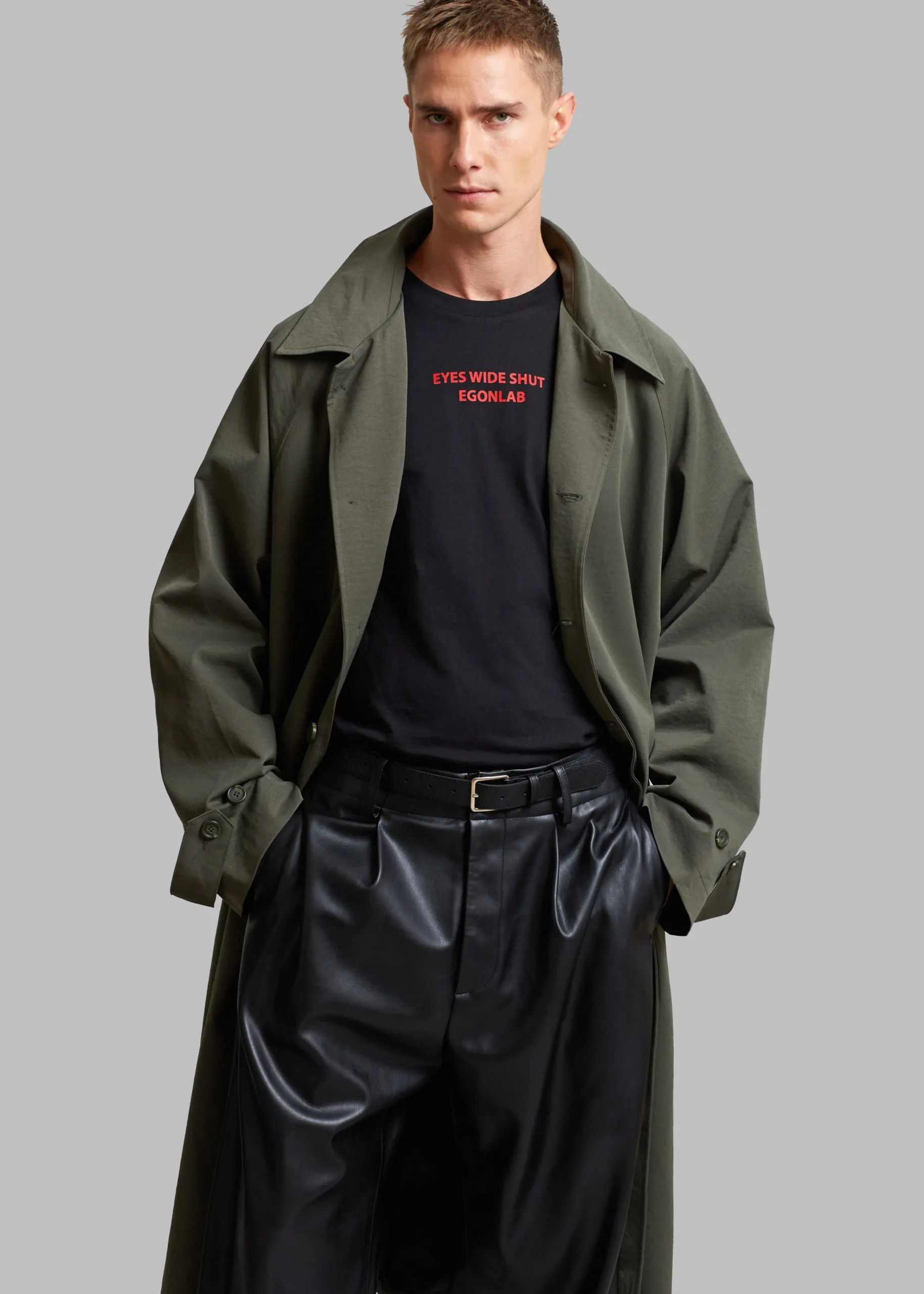 The Frankie Shop Fane Trench Olive Online