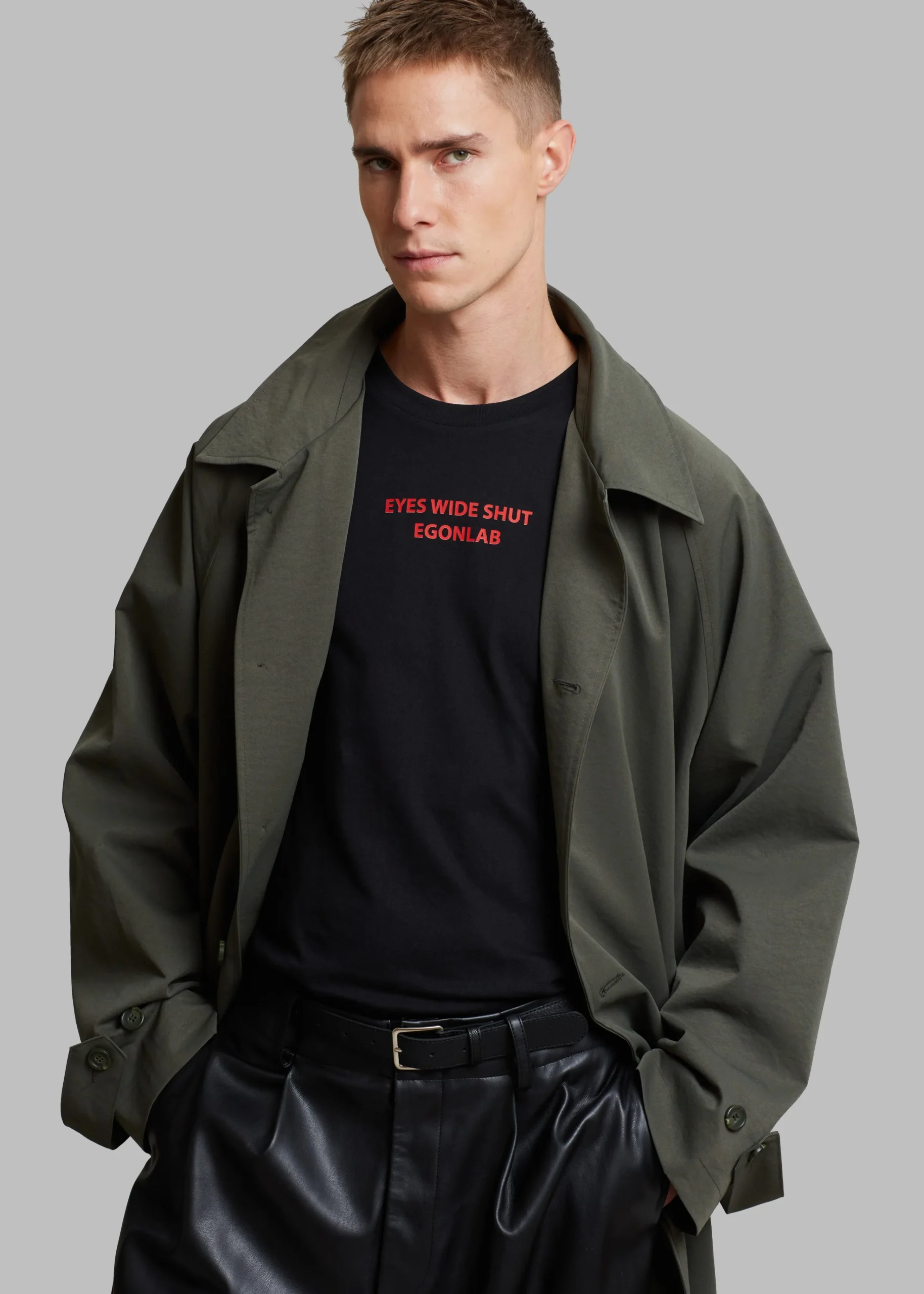 The Frankie Shop Fane Trench Olive Online