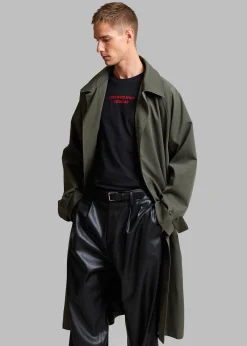 The Frankie Shop Fane Trench Olive Online