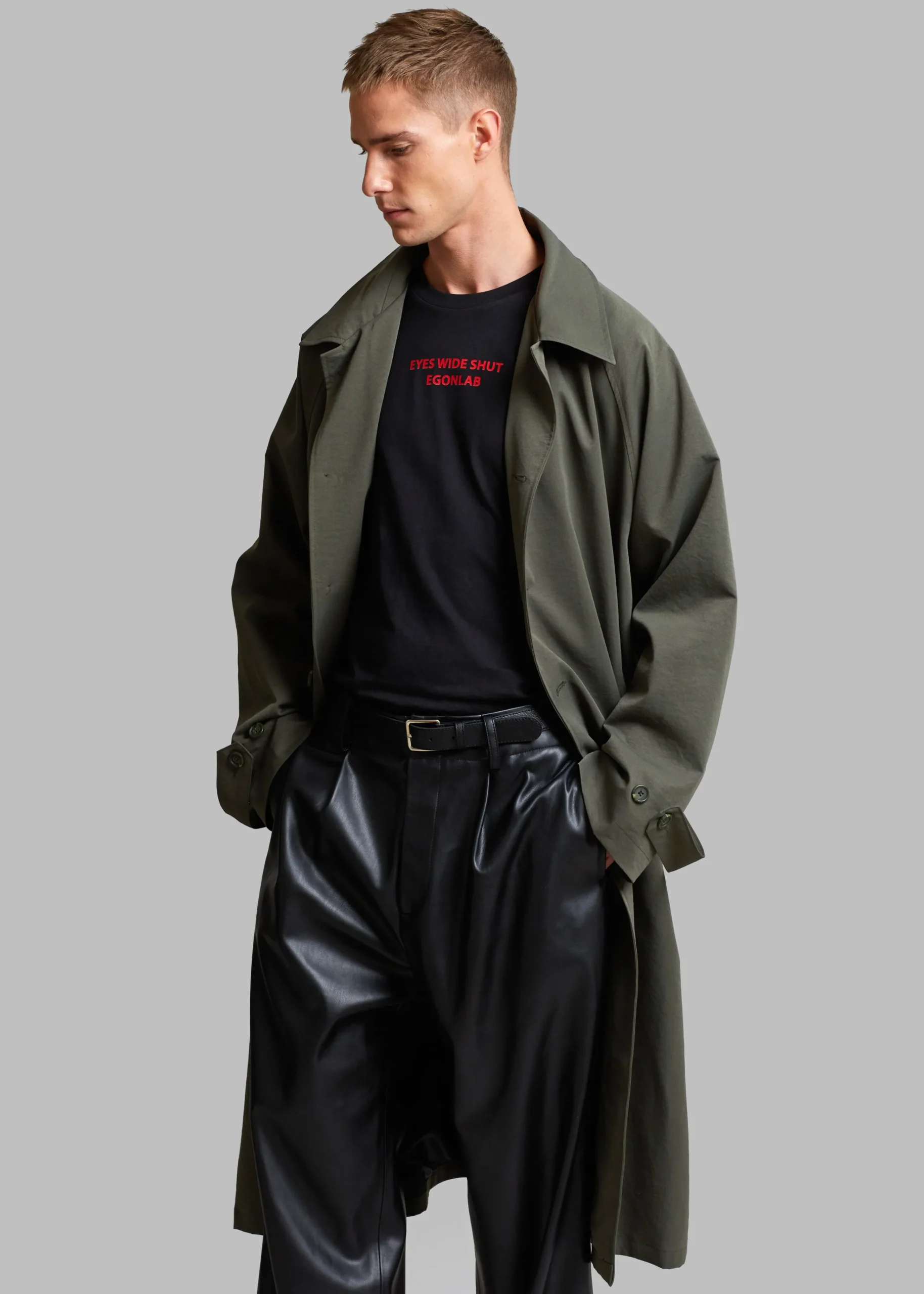 The Frankie Shop Fane Trench Olive Online