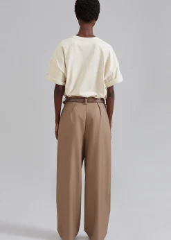 The Frankie Shop Faro Boxy Tee Beige Outlet