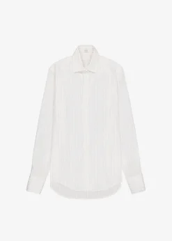The Frankie Shop Flor Silky Shirt Pink Stripe Clearance