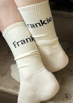 The Frankie Shop Frankie In English Ribbed Socks Vanilla Best