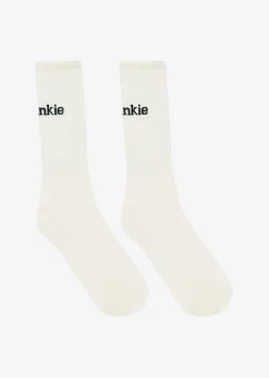 The Frankie Shop Frankie In English Ribbed Socks Vanilla Best