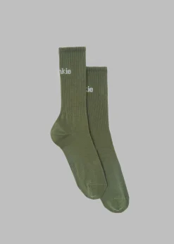 The Frankie Shop Frankie In English Ribbed Socks Thyme Best