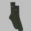 The Frankie Shop Frankie In English Ribbed Socks Army Green Sale