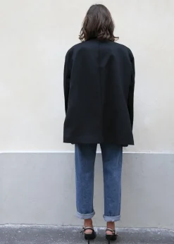 The Frankie Shop Frankie Oversized Boyfriend Blazer Black Outlet