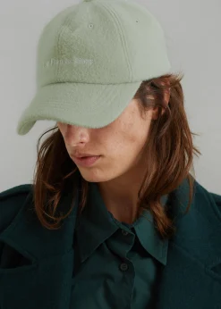 The Frankie Shop Frankie Wool Baseball Cap Sage