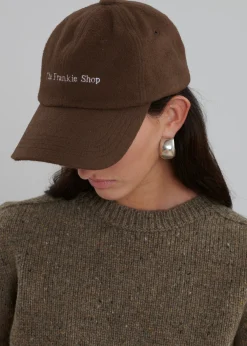 The Frankie Shop Frankie Wool Baseball Cap Chocolate Outlet