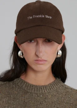 The Frankie Shop Frankie Wool Baseball Cap Chocolate Outlet