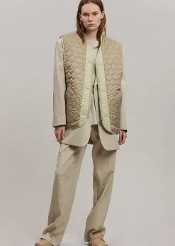 The Frankie Shop Gaby Reversible Vest Mastic New