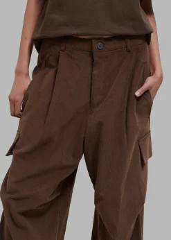 The Frankie Shop Garnett Corduroy Pants Brown Sale