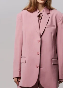 The Frankie Shop Gelso Oversized Blazer Rose
