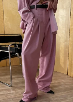 The Frankie Shop Gelso Pleated Trousers Rose Best