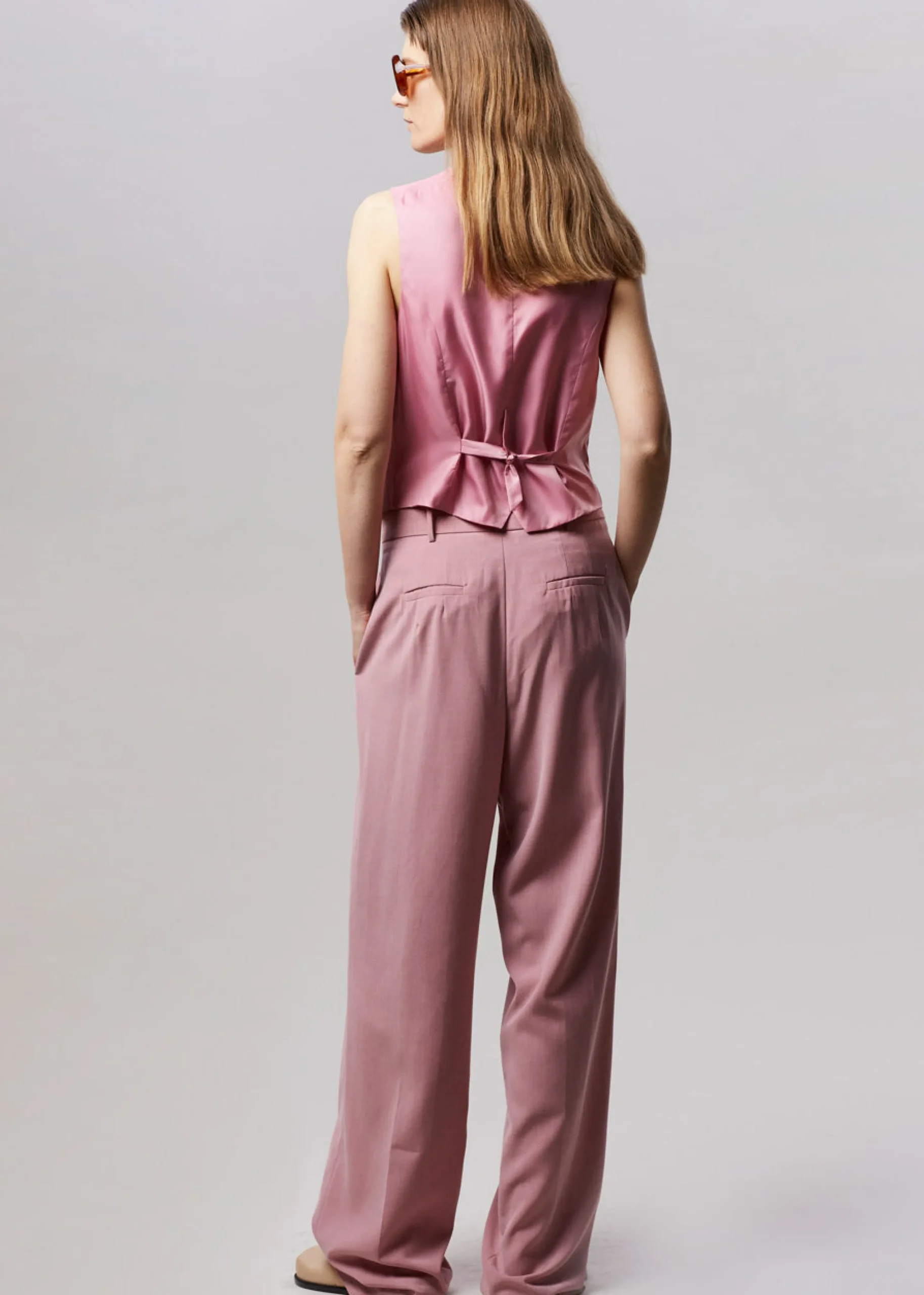 The Frankie Shop Gelso Waistcoat Rose Discount