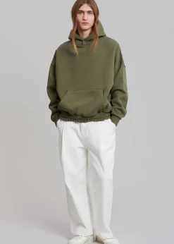 The Frankie Shop Gene Hoodie Dark Olive Clearance