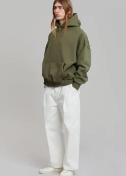 The Frankie Shop Gene Hoodie Dark Olive Clearance