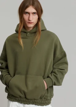 The Frankie Shop Gene Hoodie Dark Olive Clearance