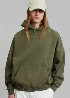 The Frankie Shop Gene Hoodie Dark Olive Clearance