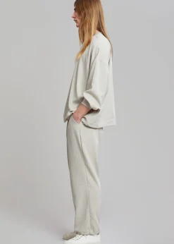 The Frankie Shop Geoff String Sweatshirt Oyster