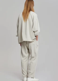 The Frankie Shop Geoff String Sweatshirt Oyster