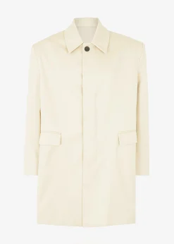 The Frankie Shop Ghent Padded Shoulder Trench Beige Online