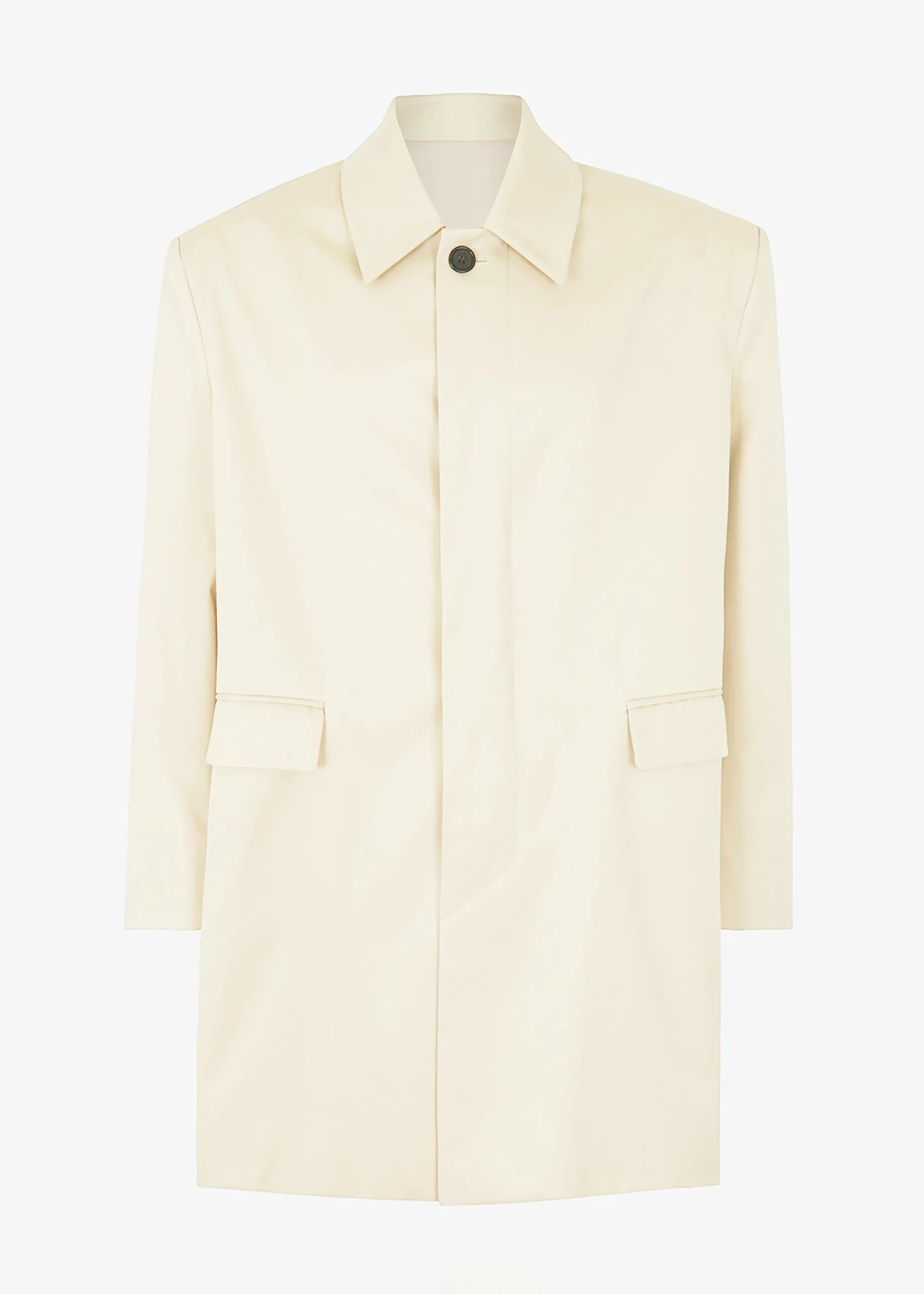 The Frankie Shop Ghent Padded Shoulder Trench Beige Online