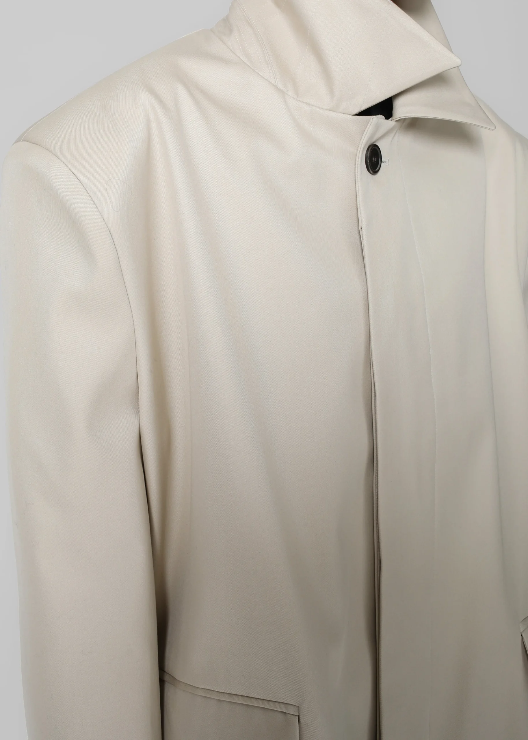 The Frankie Shop Ghent Padded Shoulder Trench Beige Online