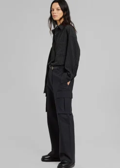 The Frankie Shop Gia Cargo Pants Black Clearance