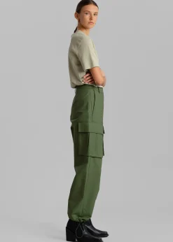 The Frankie Shop Gia Cargo Pants Olive Outlet