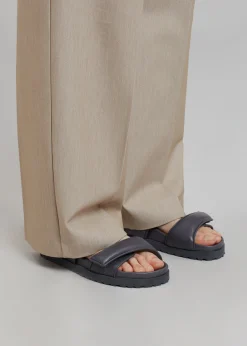 The Frankie Shop Gia X Pernille Double Strap Sandal Anthracite Outlet