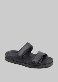The Frankie Shop Gia X Pernille Double Strap Sandal Anthracite Outlet
